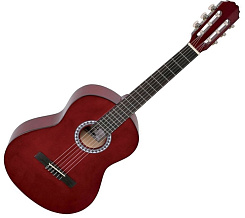 GEWApure Classical Guitar Basic Transparent Red 4/4