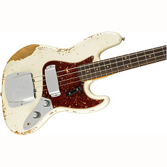 FENDER 1961 JAZZ BASS® HEAVY RELIC®, ROSEWOOD FINGERBOARD, AGED OLYMPIC WHITE